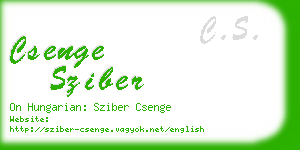 csenge sziber business card